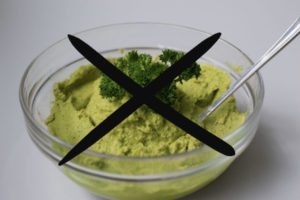 Heute gab es keinen Petersilien-Hummus zum Mittagessen.